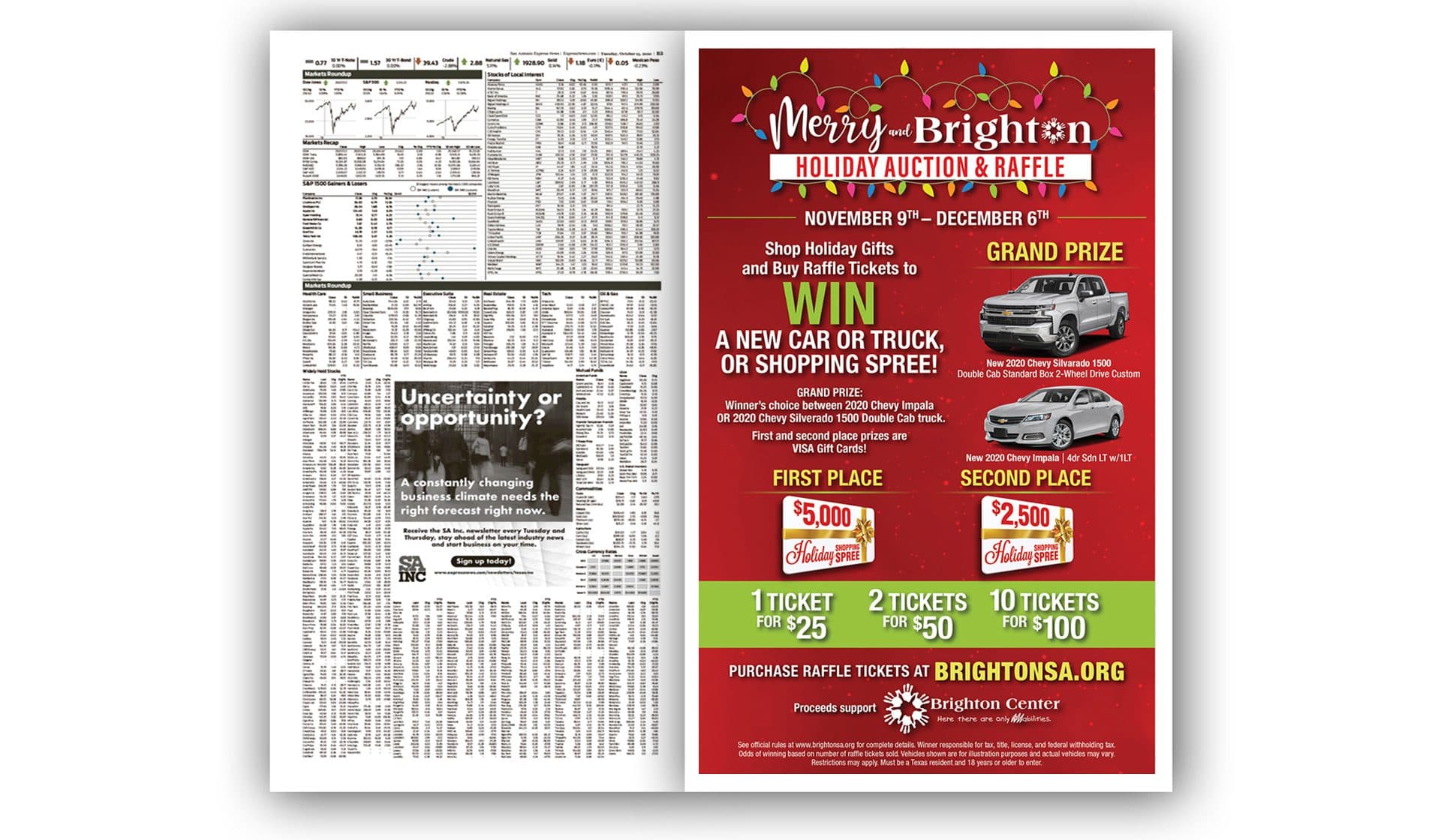 Brighton Center Fundraising Ad