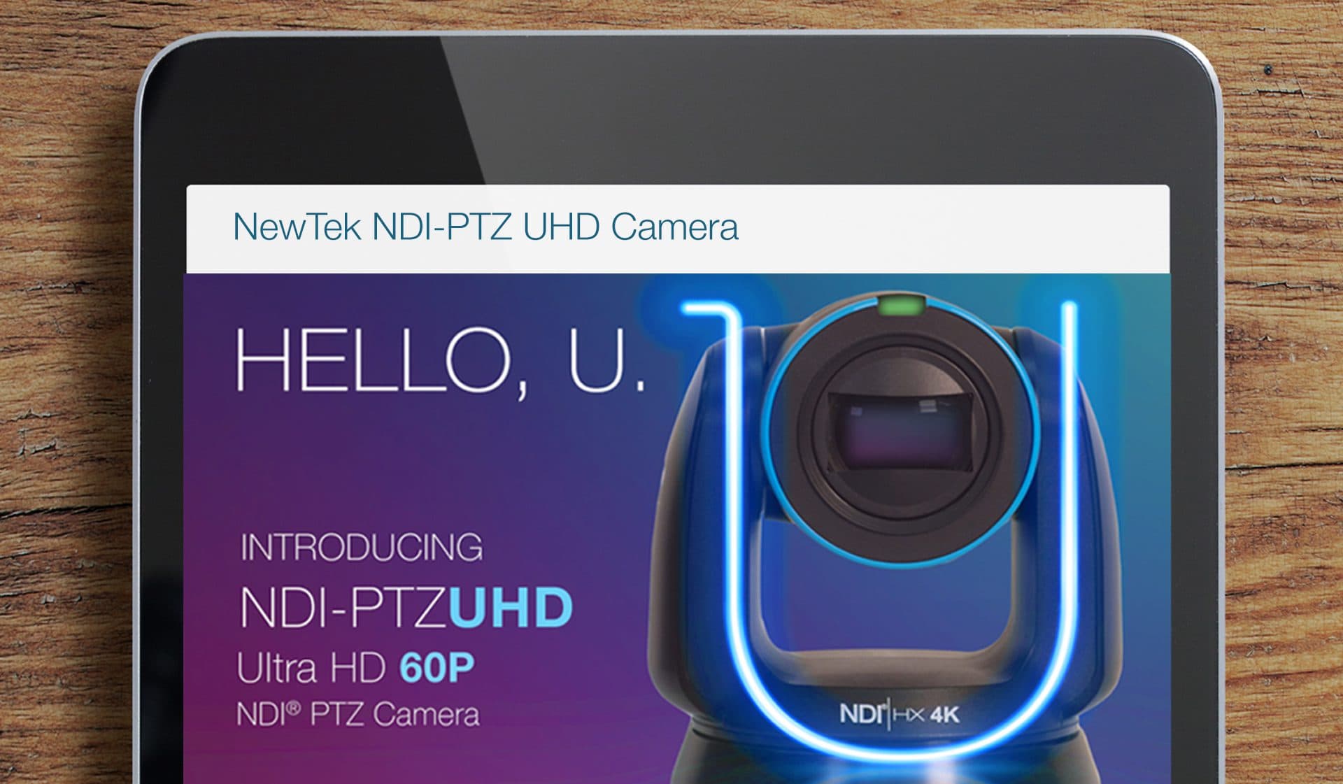 NewTek Camera Website