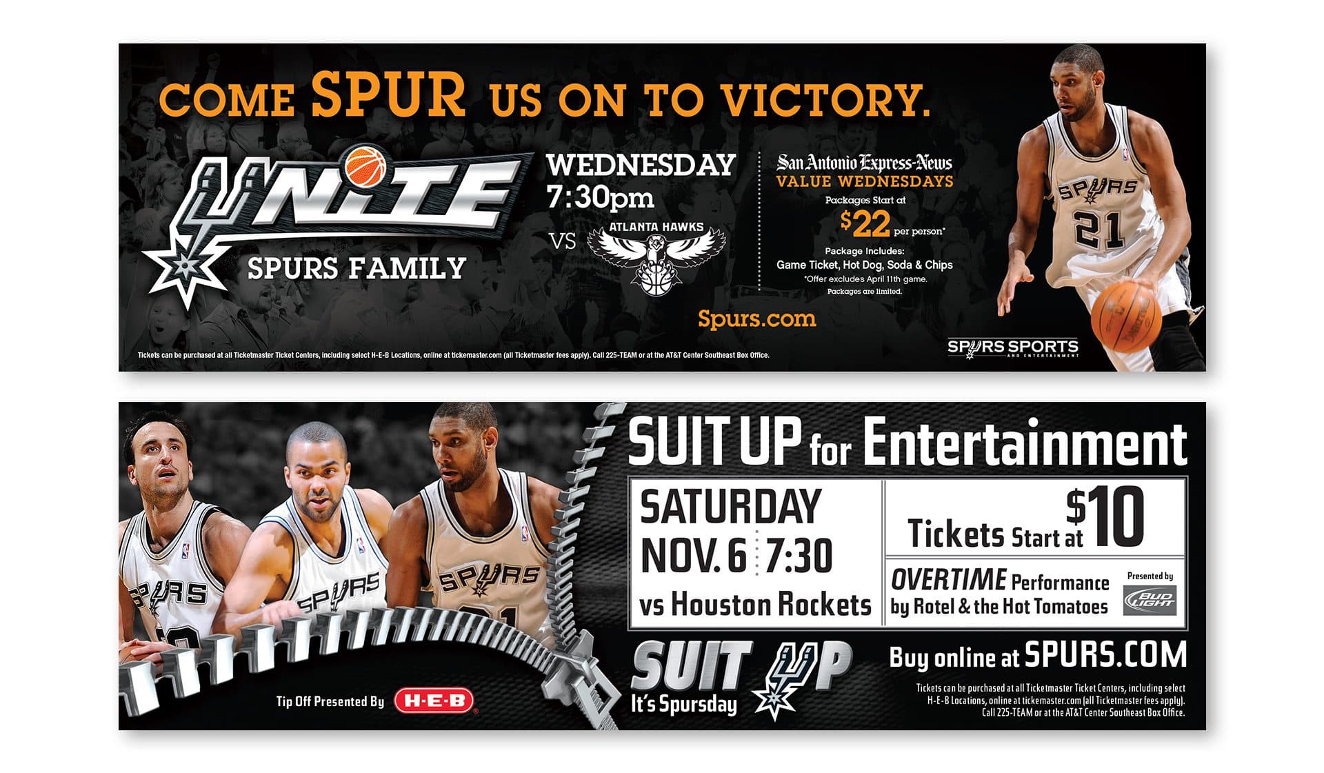 Spurs Print Ads