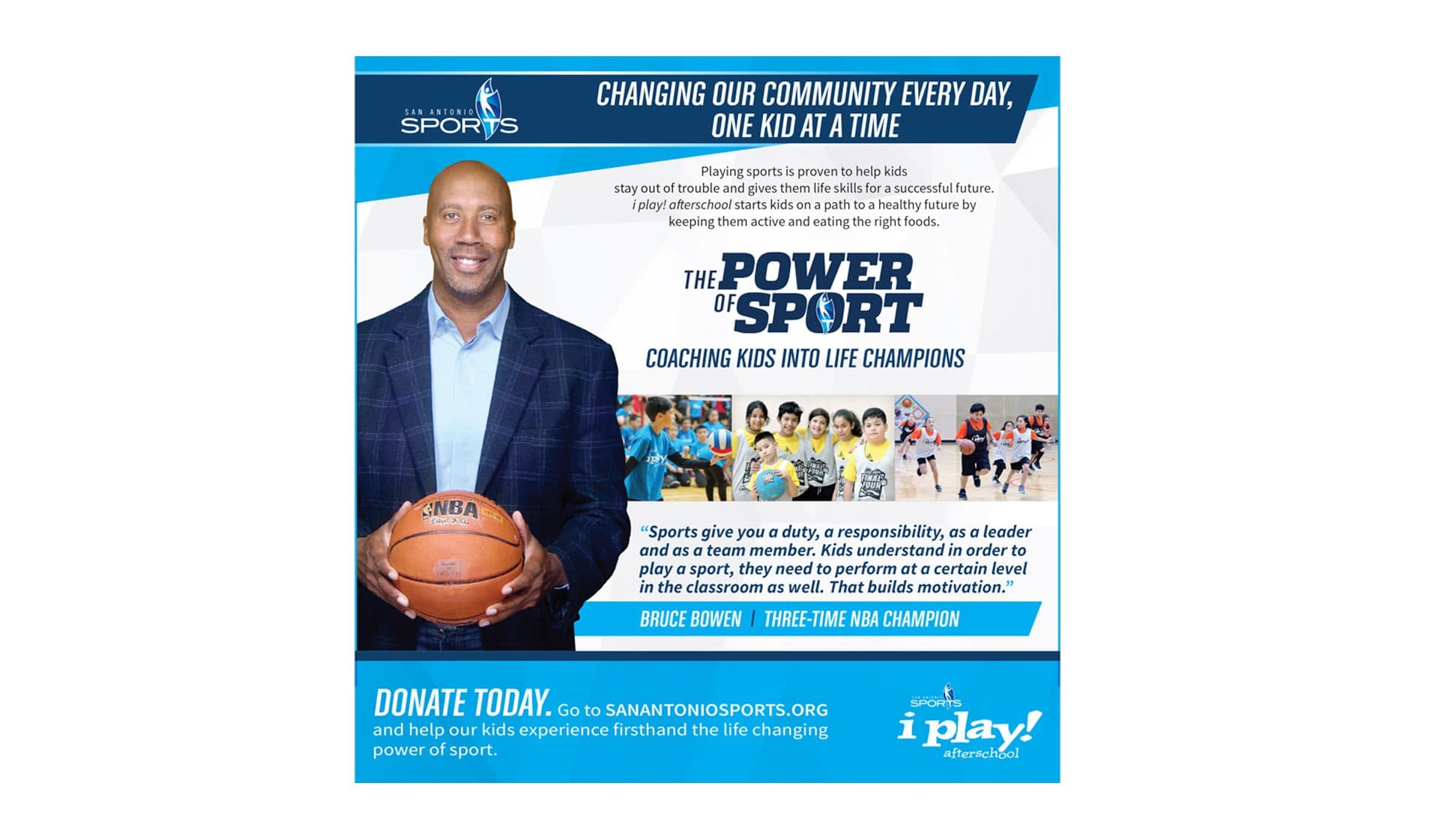 SA Sports Print Ad with Bruce Bowen