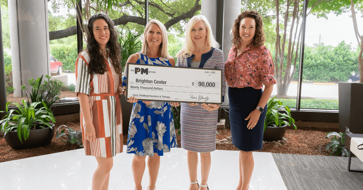 Brighton Center Receives $90,000 from Recent PM Group Fundraiser