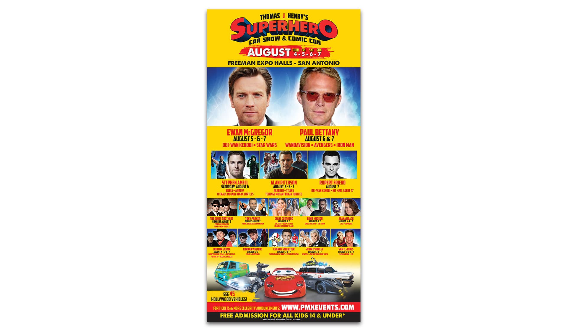 Super Hero Car Show Newspaper Ad