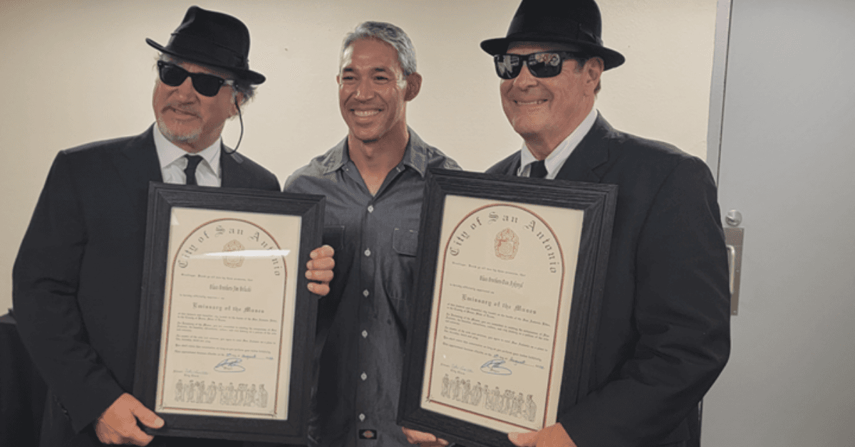 Mayor Ron Nirenberg Bestows Dan Aykroyd & Jim Belushi with San Antonio Honor