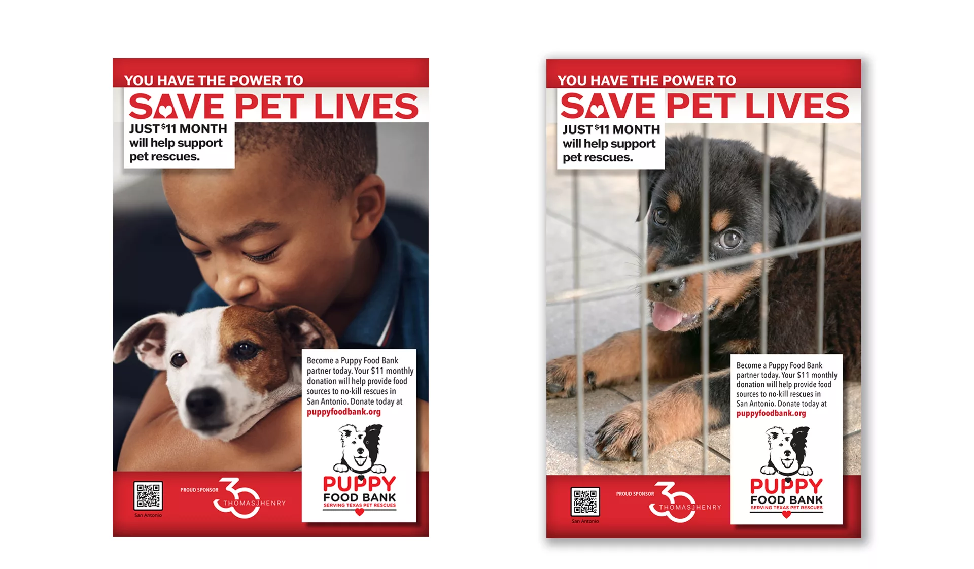 Puppy Food Bank Print Ads 2